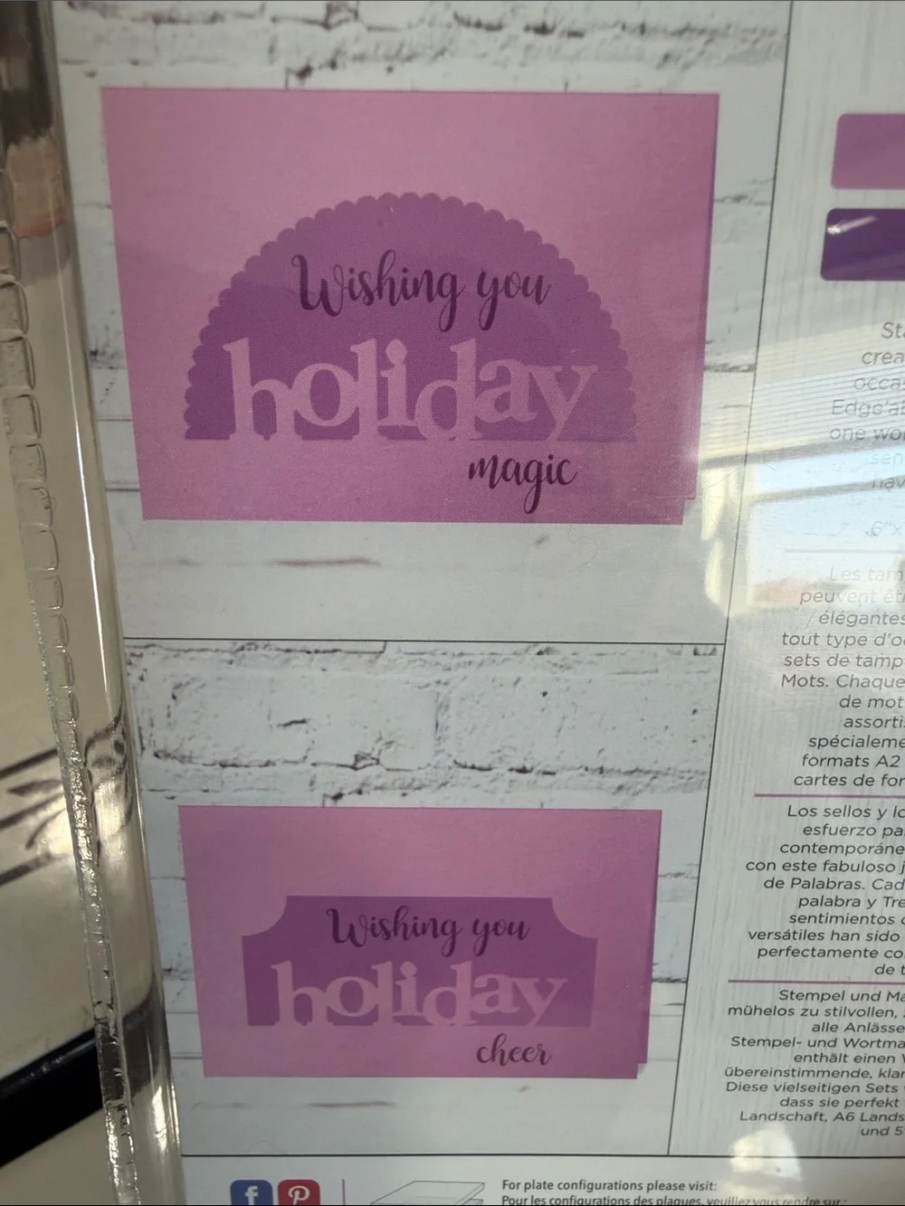 Crafters Companion ‘Holiday’ Stamp & Die Set